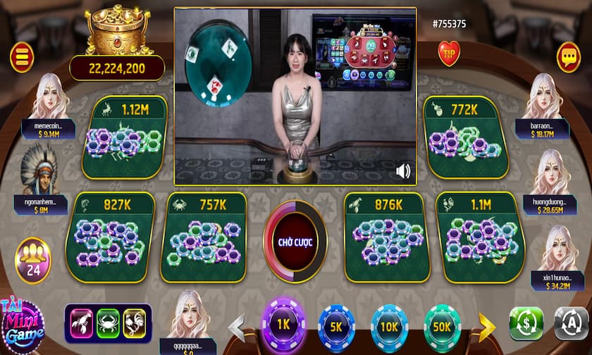 Bầu cua live sân chơi trực tiếp trên cổng game Rikvip