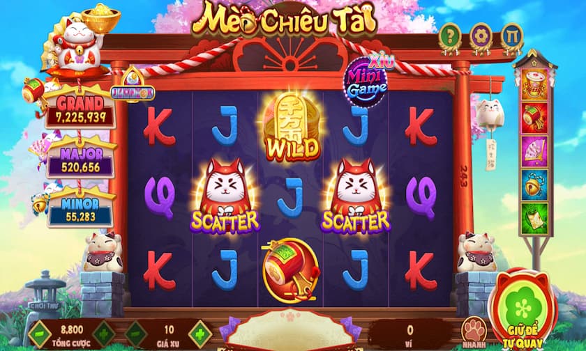 Quay hũ Slot Mèo Chiêu Tài cực đã tại cổng game Rikvip