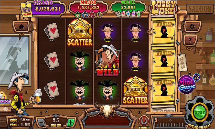 Quay hũ Slot Lucky Luke cực đã tải cổng game Rikvip