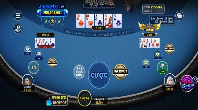 Game bài Poker siêu phẩm game bài tại cổng game Rikvip