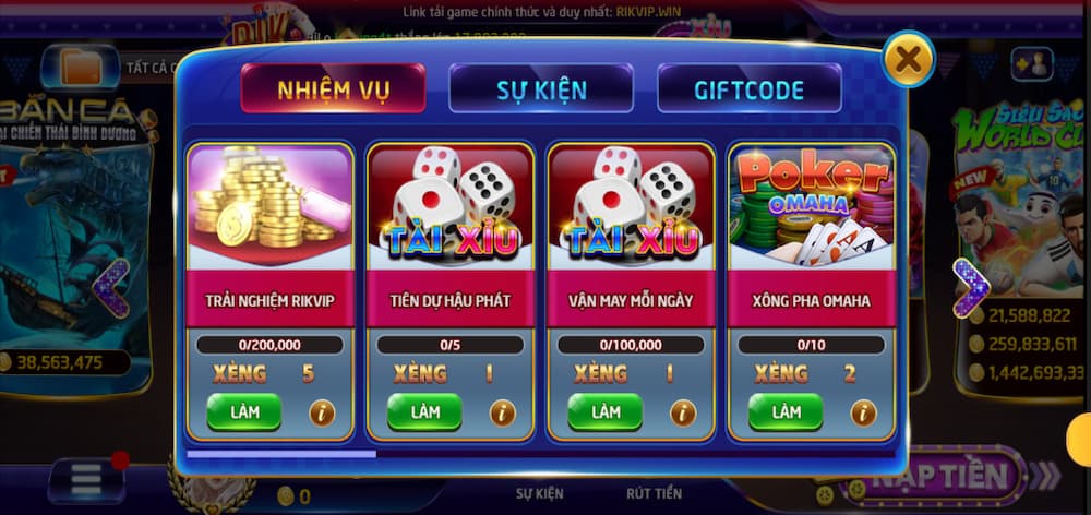 Rikvip đế chế tỷ đô nơi kiếm tiền của game thủ hiện nay