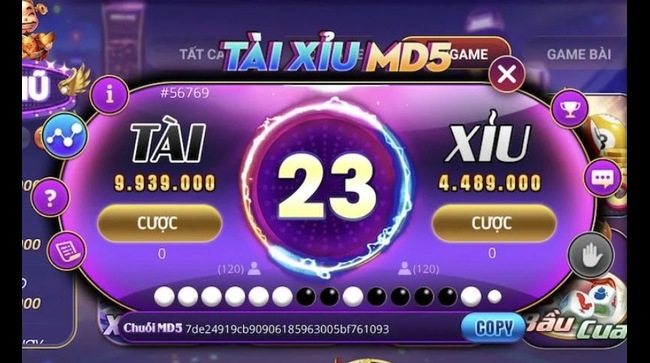 Tài xỉu MD5 hiện đại nhất có mặt tại cổng game Rikvip