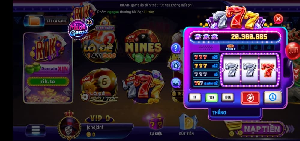 Chia sẻ kinh nghiệm quay Rikvip dễ chơi cho game thủ